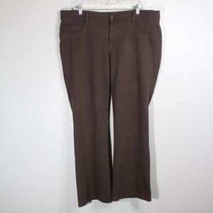 Faded Glory Boot Cut Pants Brown Size 16
